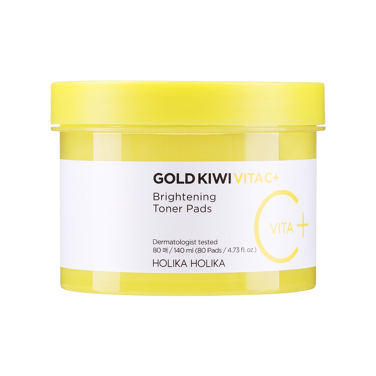 Holika Holika Gold Kiwi Vita C más almohadilla de tóner iluminante 140 ml 80 pades