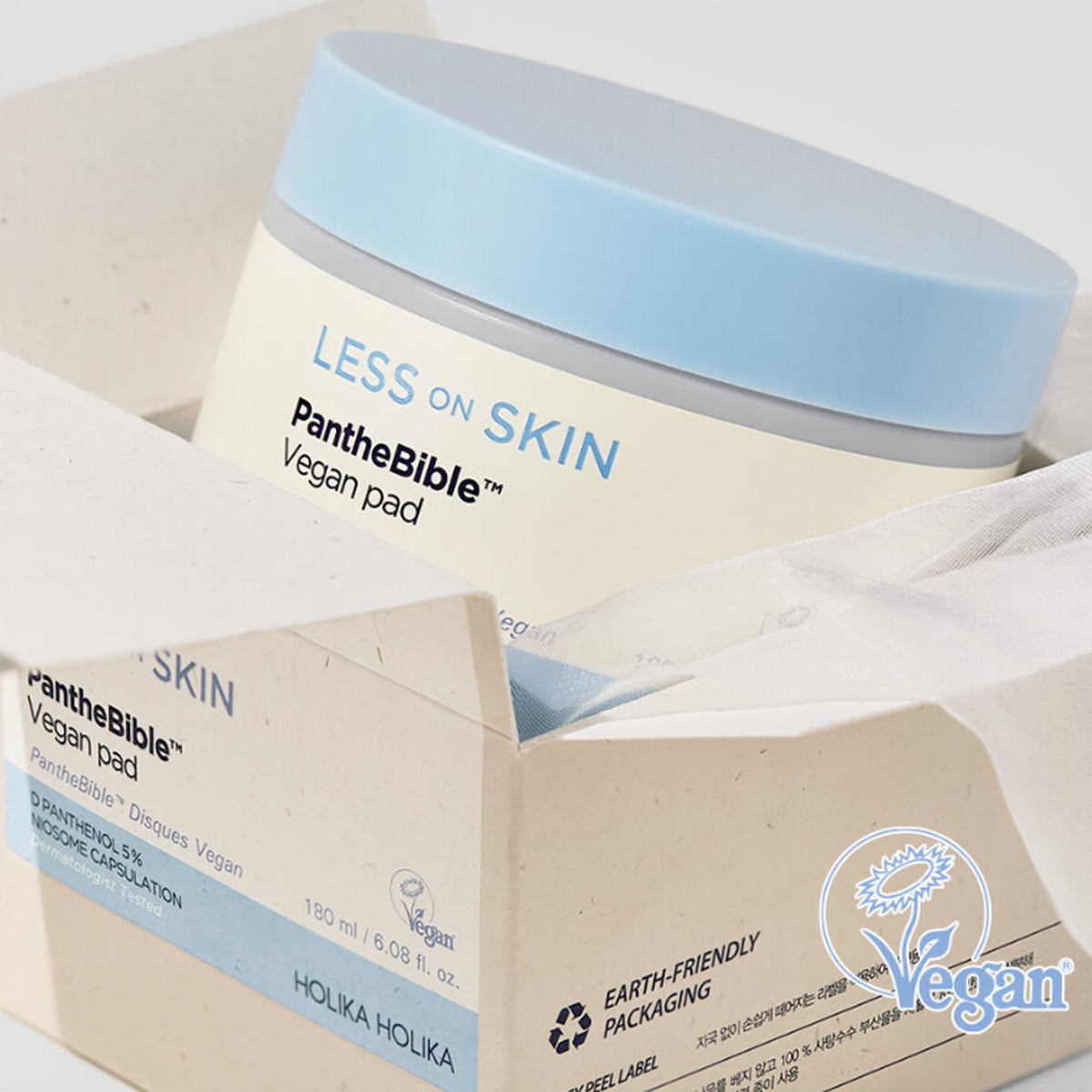 Holika Holika Menos en la almohadilla vegana de Panthebible (100 hojas)