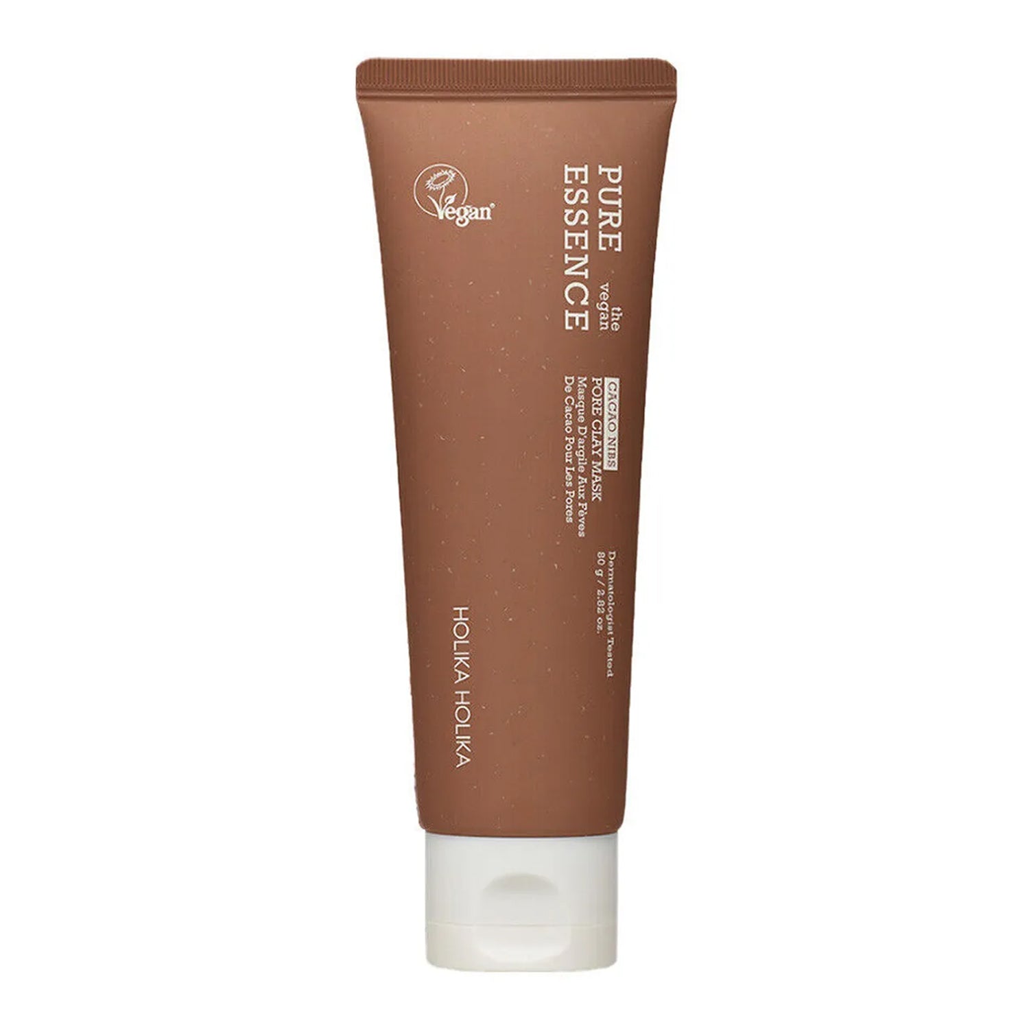 Holika Holika Esencia pura La máscara de arcilla de poro vegano cacao 80g