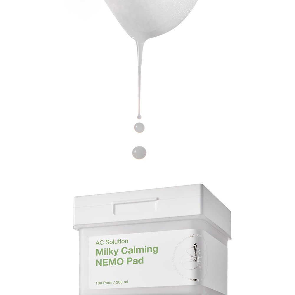 ILLUMIEL AC Solution Mily Calming Nemo Pad 200ml bottle with 100 pads.