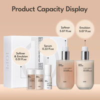 Set of 3 skin care product bottles from IOPE Stem III Signature Set.