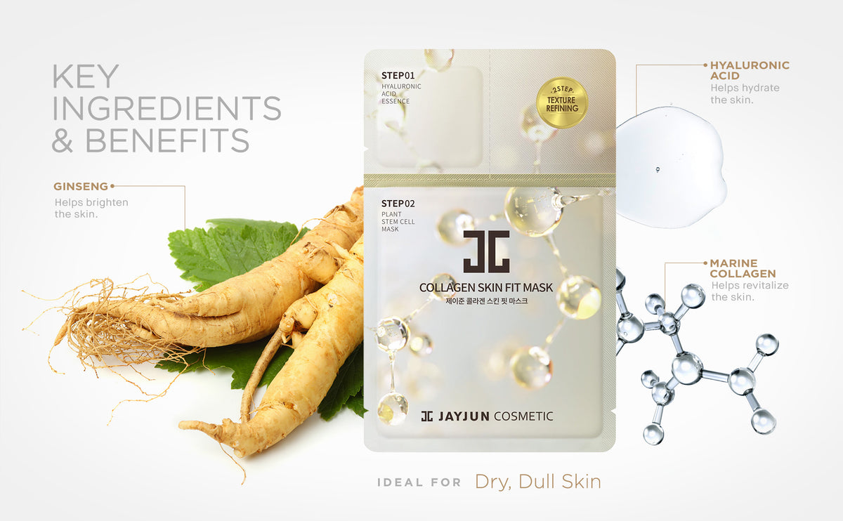 JAYJUN Collagen Skin Fit Mask 10ea - DODOSKIN