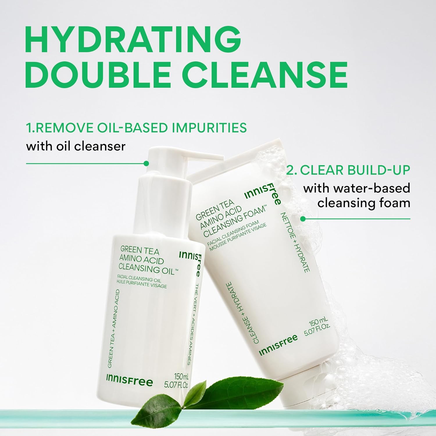 Innisfree Green Tea Amino Cleansing Foam 150ml | DODO SKIN – DODOSKIN