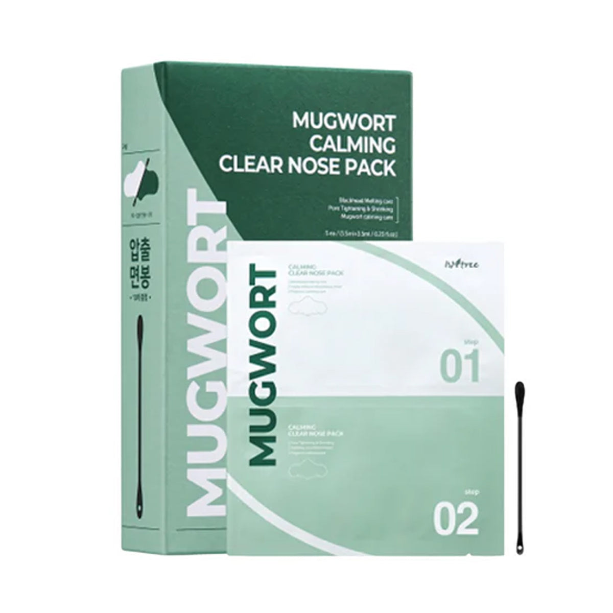 Isntree Mugwort Calming Clear Nose set (Clay mask + Nose pack)