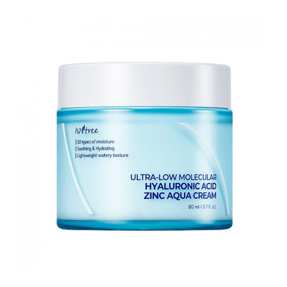 Isntree Ultra-Low Molecular Hyaluronic Acid Zinc Aqua Cream 80ml