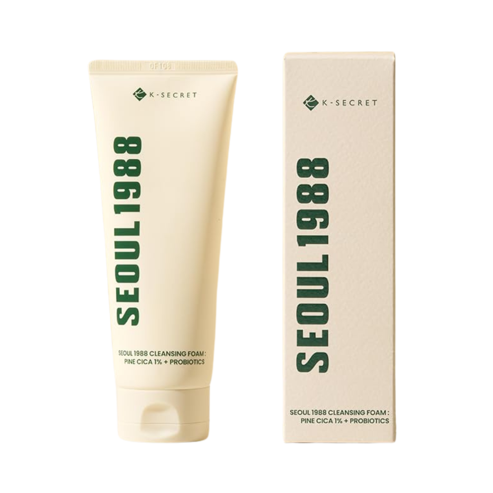 K-SECRET SEOUL 1988 Cleansing Foam : Pine Cica 1% + Probiotics 150ml