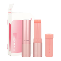 Pink KAHI Multi Balm Stick in packaging with refill kit set