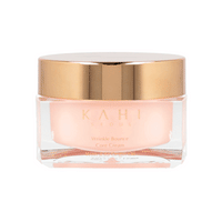 Image of KAHI hydrating eye cream, a 50ml jar of Wrinkle Bounce Core Cream, formulated to hydrate and diminish eye wrinkles effectively.