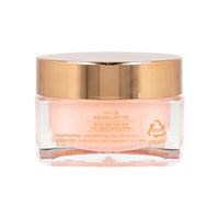 Picture showing KAHI hydrating eye cream, a 50ml jar of Wrinkle Bounce Core Cream, specialized in moisturizing and smoothing out eye wrinkles.