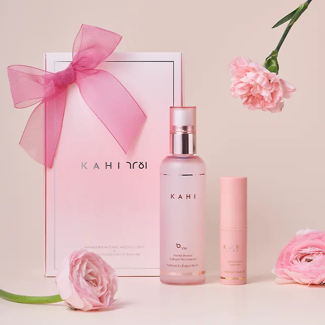 [Gift Packaging] KAHI Wrinkle Bounce Multi Balm 9g + Mist Ampoule 120ml Set