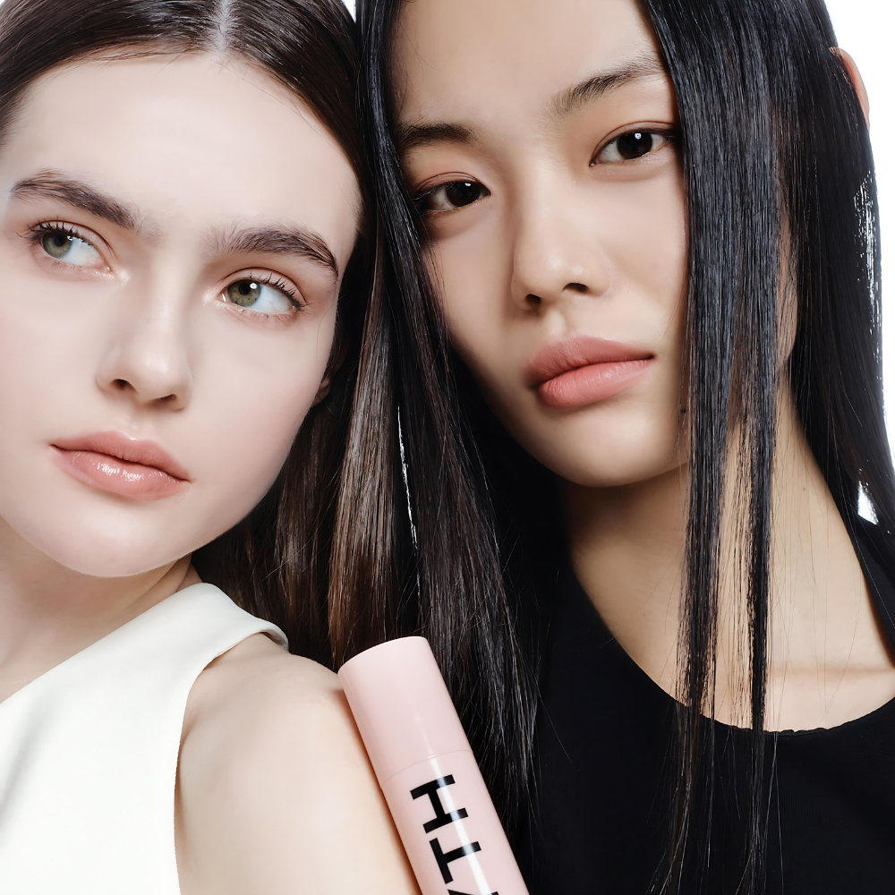 A 50ml bottle of KEYTH Colored Pink Desert Sun Serum, formulated with SPF50+ PA++++ for superior sun protection in a pink tint.