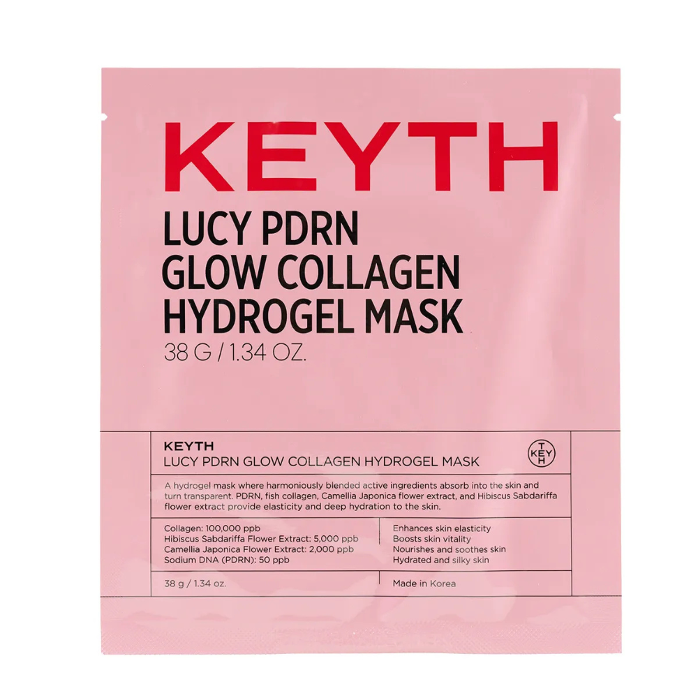 Keyth Lucy Pdrn Glow Collagen Hydrogel Mask 38G * 4EA
