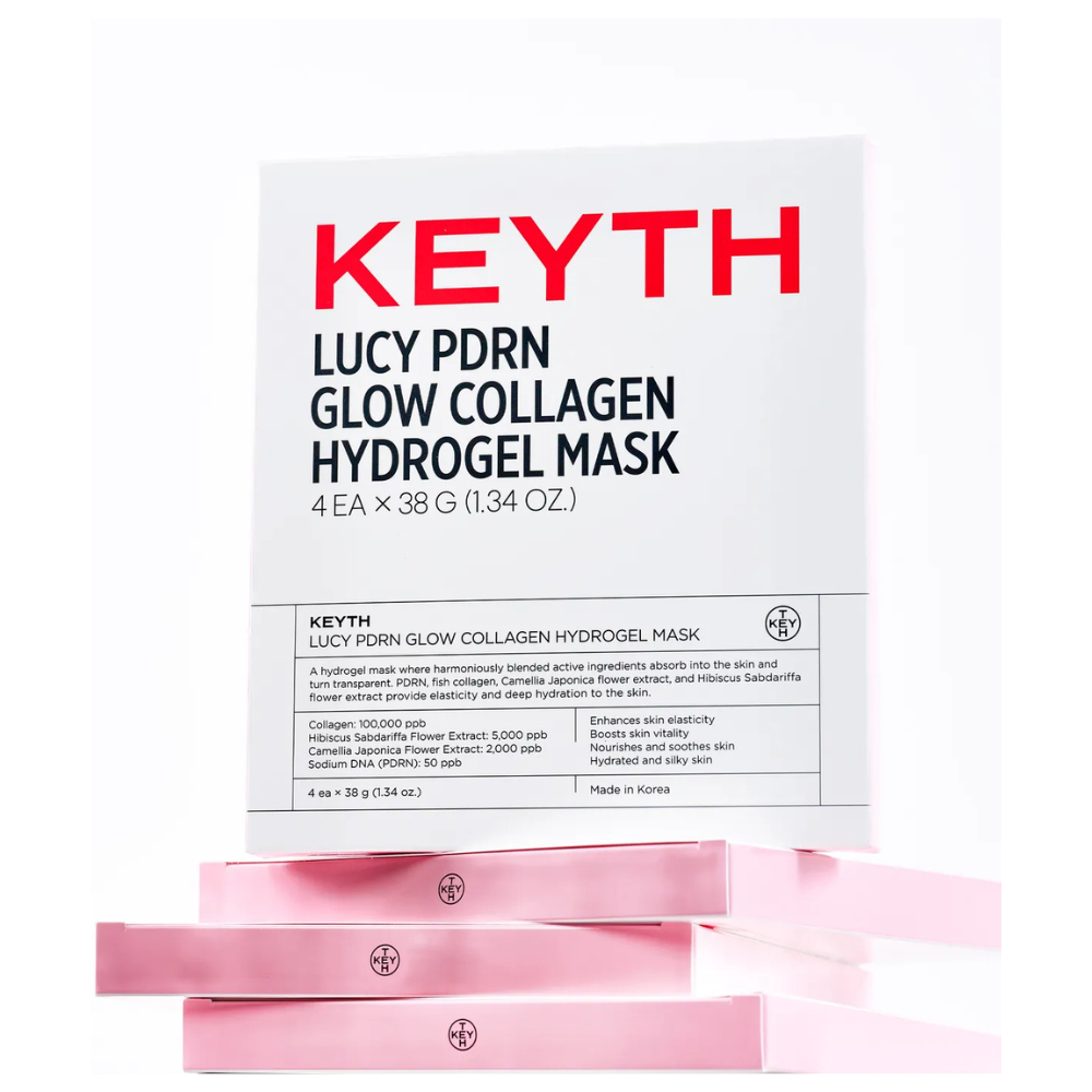 Keyth Lucy Pdrn Glow Collagen Hydrogel Mask 38G * 4EA