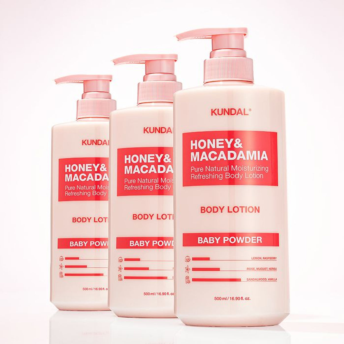 KUNDAL Honey & Macadamia Body Lotion 500ml (Choose from 9 Scents)