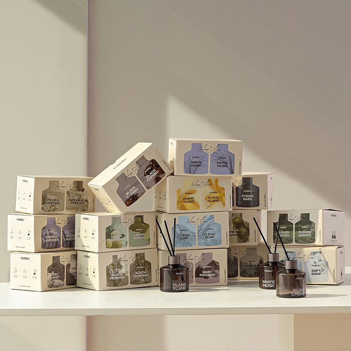 KUNDAL Perfume Diffuser 200ml Duo Set (Choose from 15 Scents)