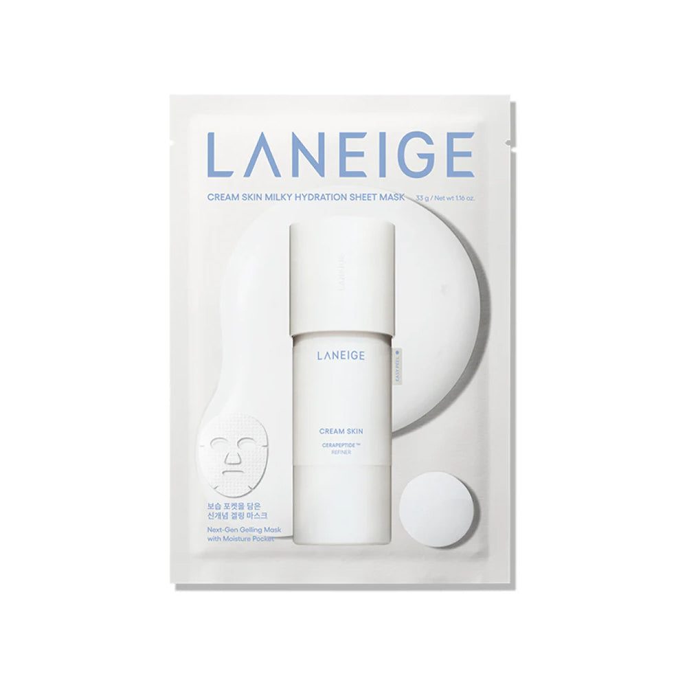 LANEIGE Cream Skin Milky Hydration Sheet Mask (33g x 3)
