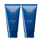 LANEIGE Homme Active Water Foam Cleanser 150g 2ea