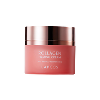 A 50ml jar of LAPCOS Collagen Firming Cream, designed to help improve skin elasticity and firmness.