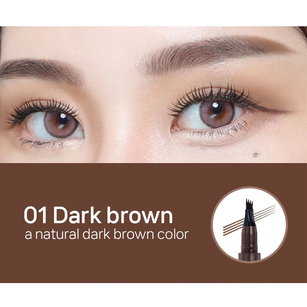 DOITOOL Augenbrauenstift Set Mit Positionierungsstift & Schablone - Make-up Werkzeug Für Perfekte Augenbrauen & Tattoo-Vorzeichnungen