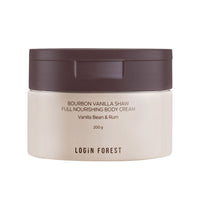 LOGIN FOREST Bourbon Vanilla Showful Nourishing Body Cream 200g