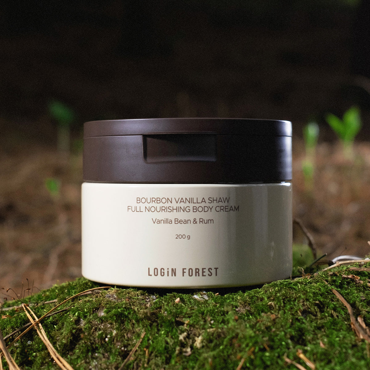 LOGIN FOREST Bourbon Vanilla Showful Nourishing Body Cream 200g