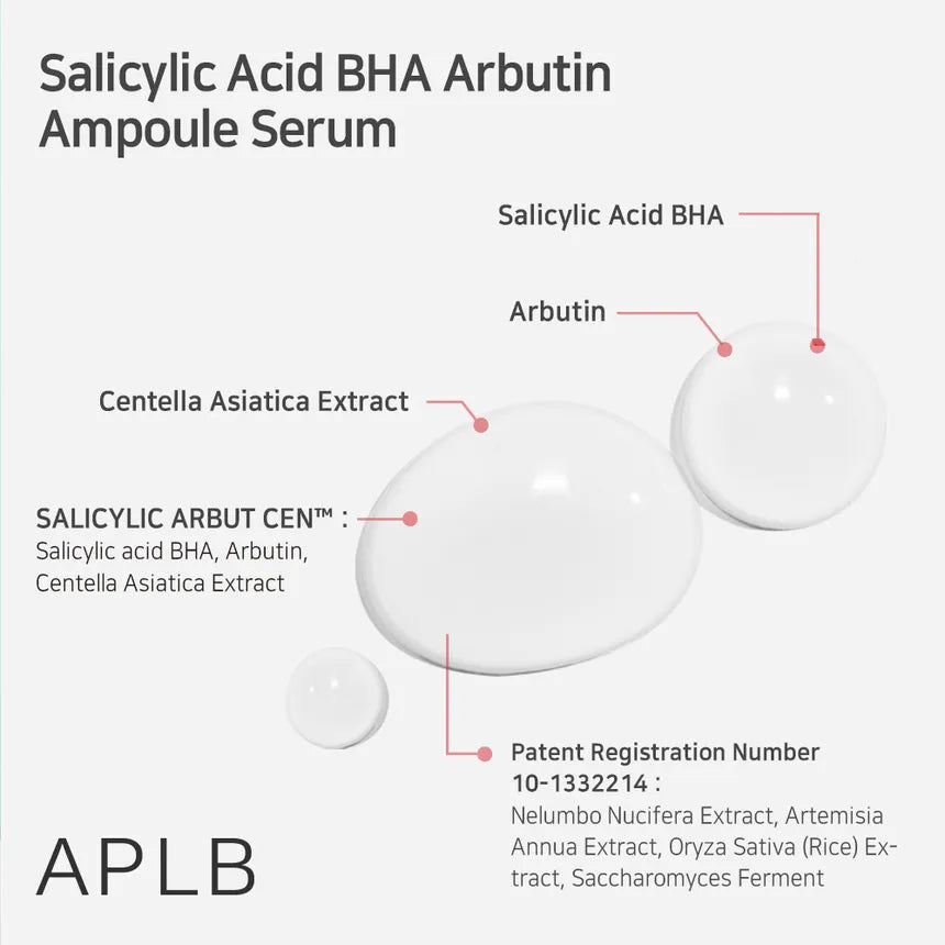 (Mhark) APLB Salicylic Acid BHA Arbutin Ampoule Serum 40ml - DODOSKIN