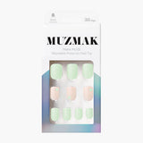 MUZMAK Nail Tips 36pcs #Leaf(Short Square)