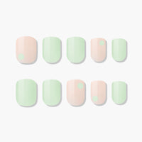 MUZMAK Nail Tips 36pcs #Leaf(Short Square)