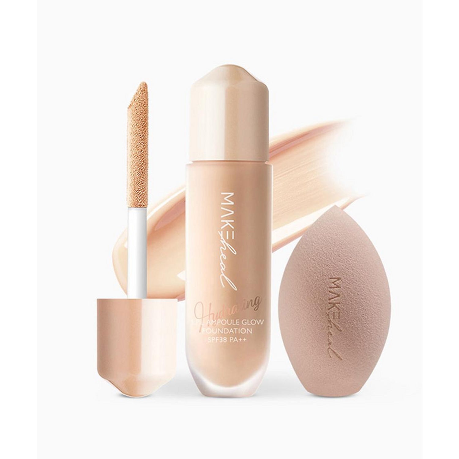 MAKEheal 1.P.L Ampoule Glow Foundation 4 Colors