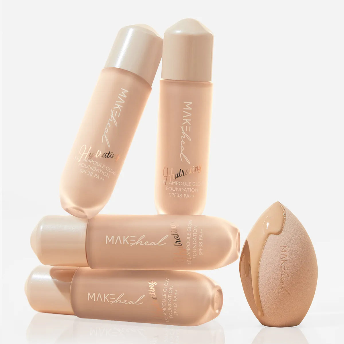 MAKEheal 1.P.L Ampoule Glow Foundation 4 Colors