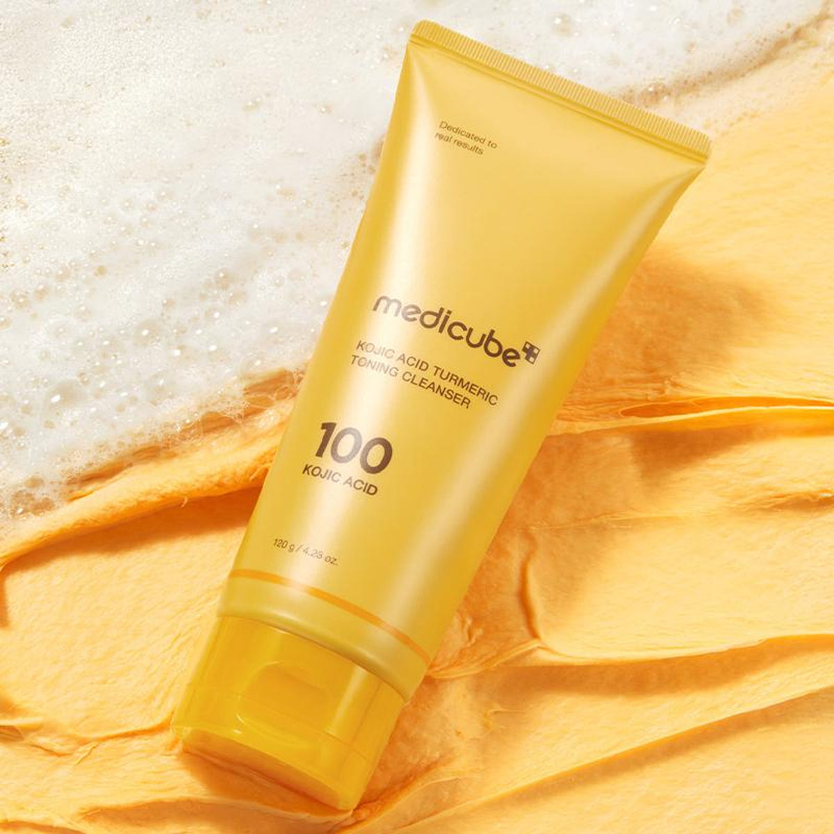 MEDICUBE Kojic Acid Turmeric Toning Cleanser 120g