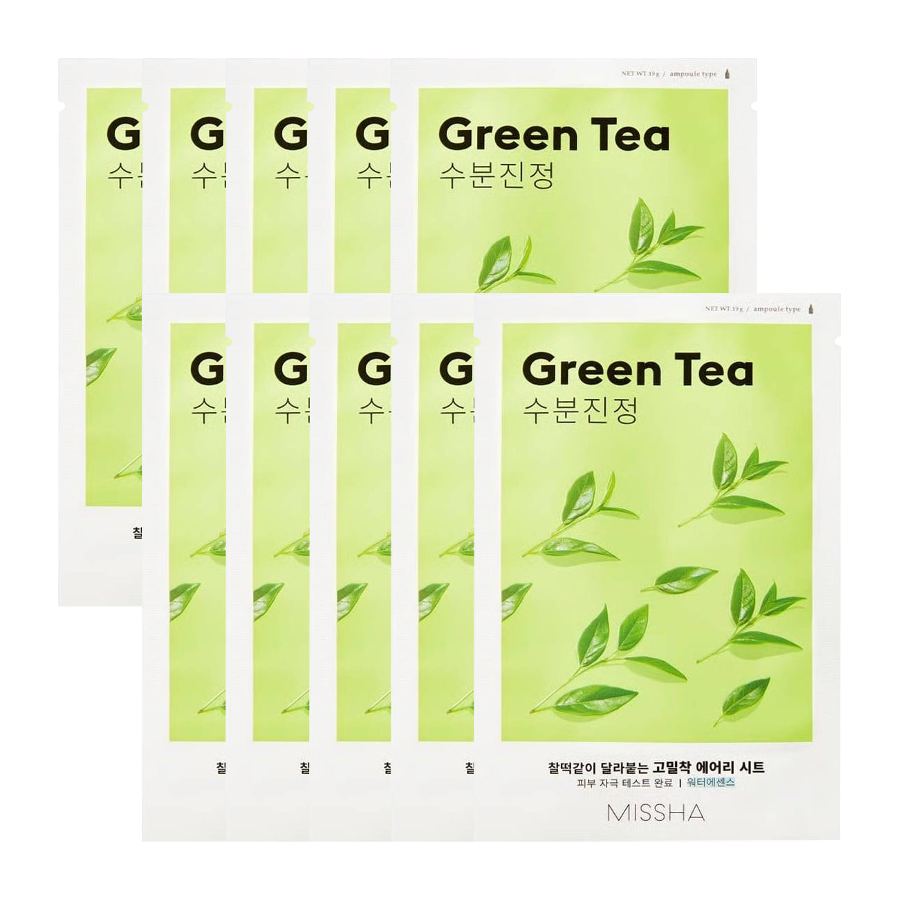 MISSHA Airy Close-Fitting Green Tea Sheet Mask 19g 20ea