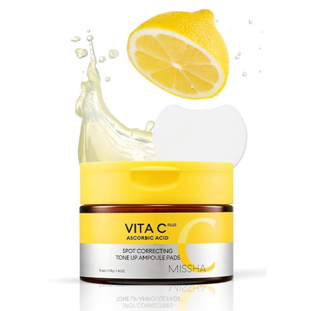 MISSHA Vita C Plus Blemish-C Tone-Up Ampoule Pads 210G (80 hojas)