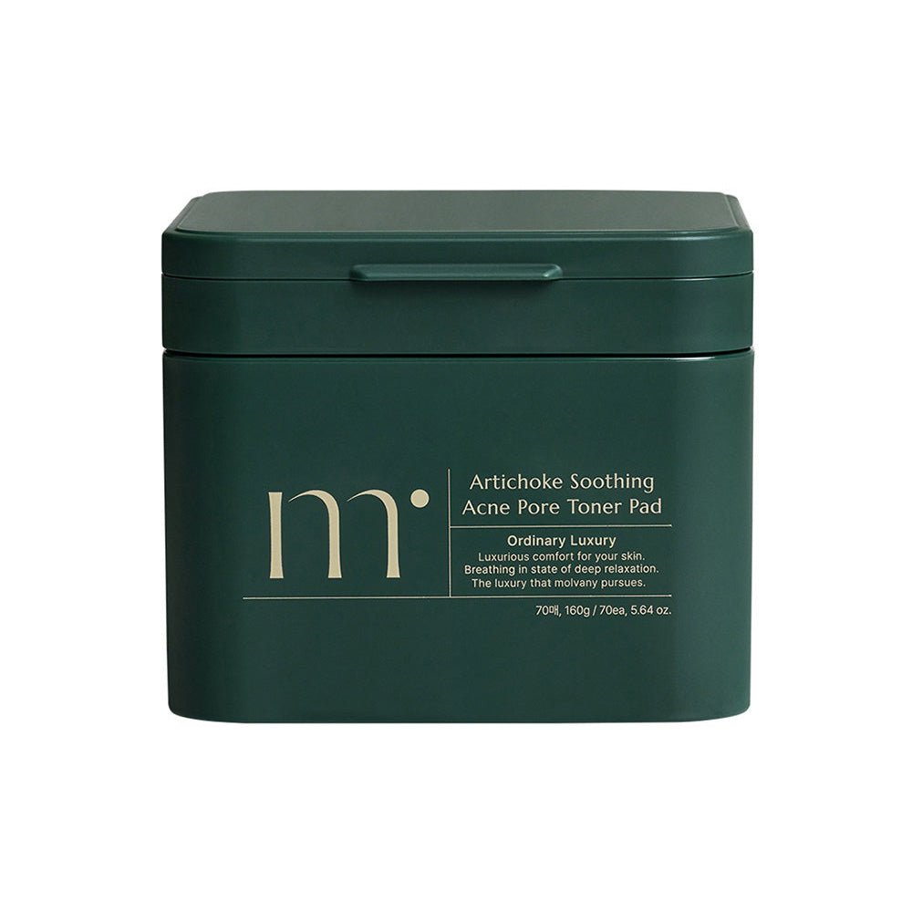 Molvany alcachofa calmante acné poro tóner almohadilla 70p