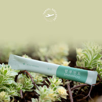 MOO100 Bamboo Mint Shampoo Travel Stick Pouch 10 ml × 10pcs