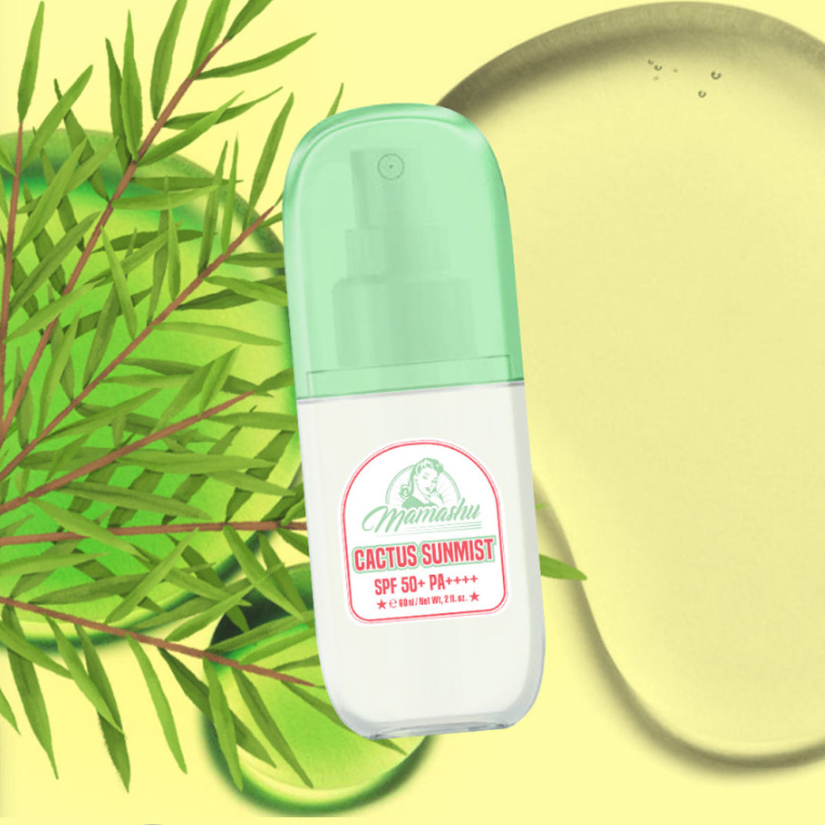 Mamashu Cactus Sun Mist SPF50+ PA++++ 60ml