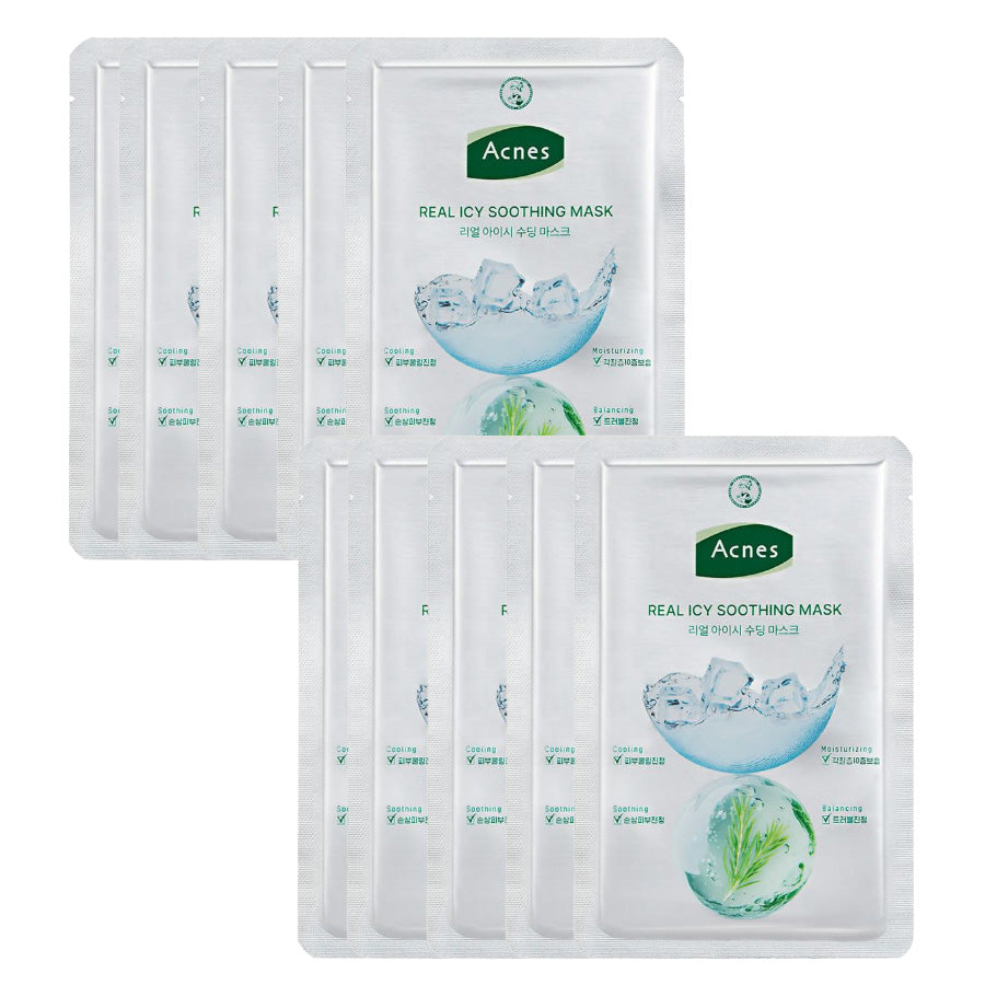 Acnes Real Icy Soothing Mask (10 pieces)