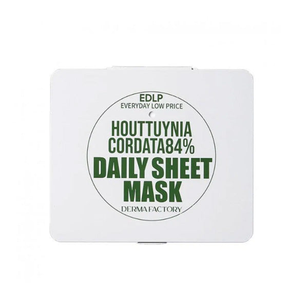 DERMA FACTORY EDLP Houttuynia Cordata 84% Daily Sheet Mask 340g 30 Sheets