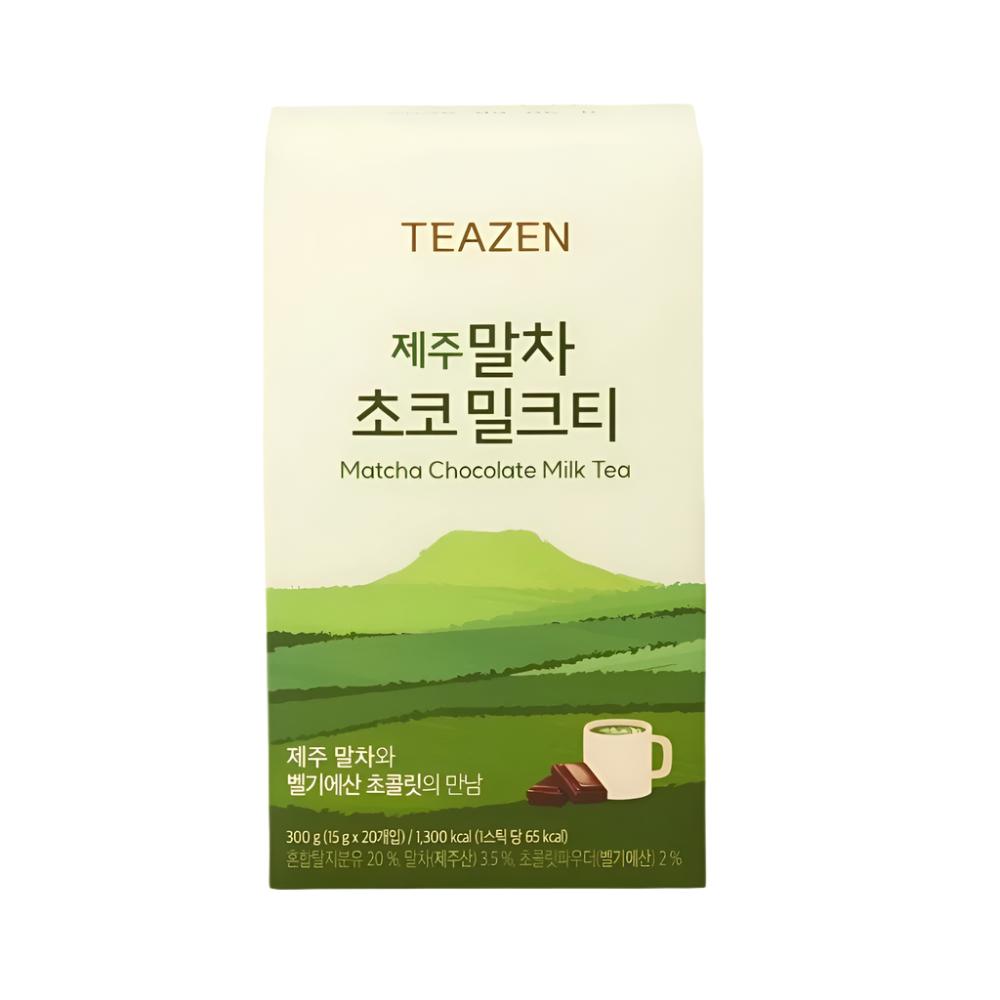 Té de leche de chocolate matcha