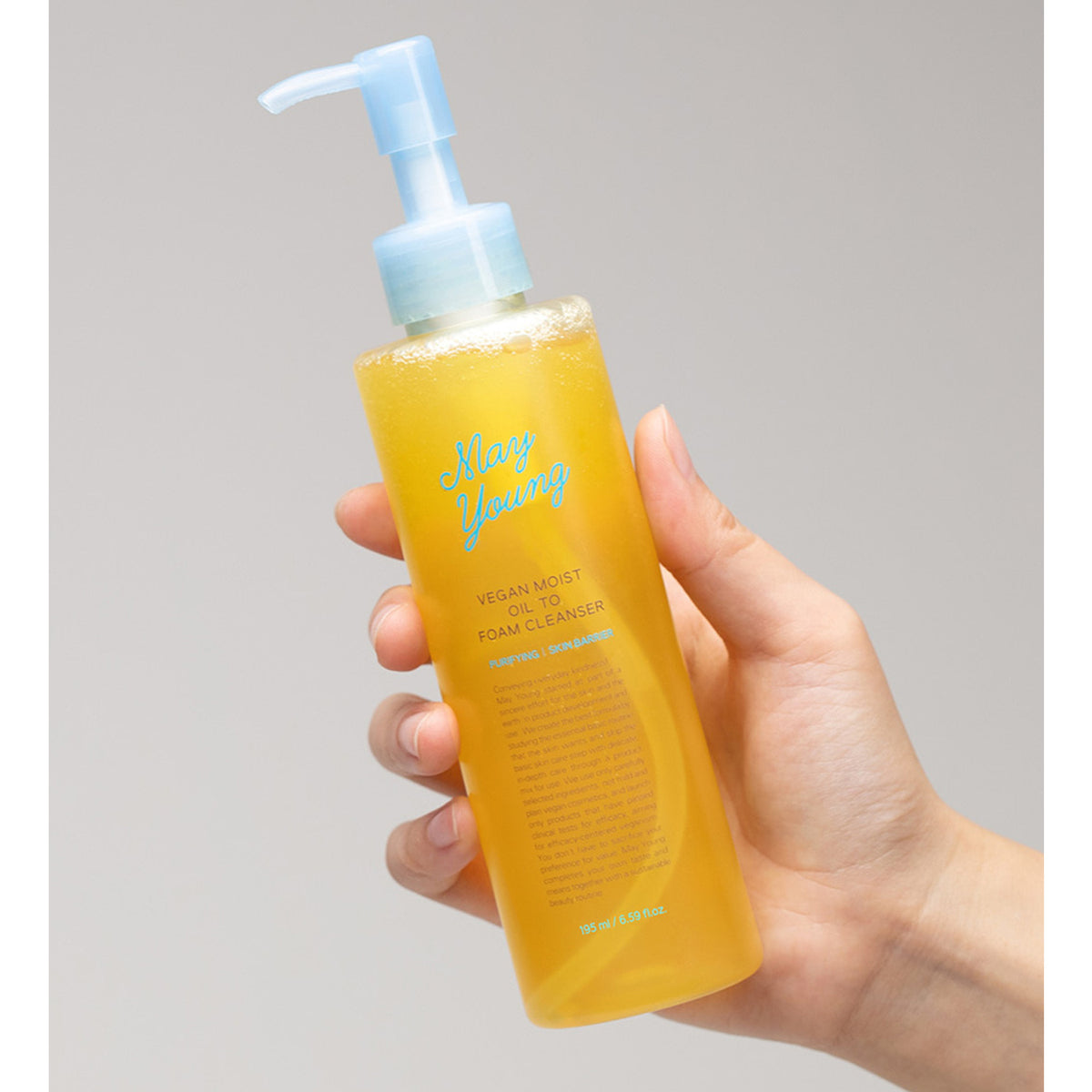 May Young Vegan Moist Oil To Foam Cleanser 195ml