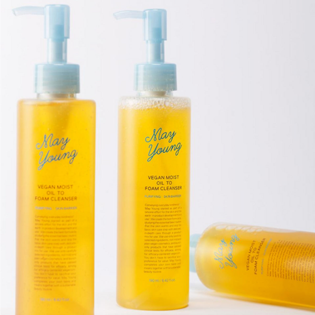 May Young Vegan Moist Oil To Foam Cleanser 195ml