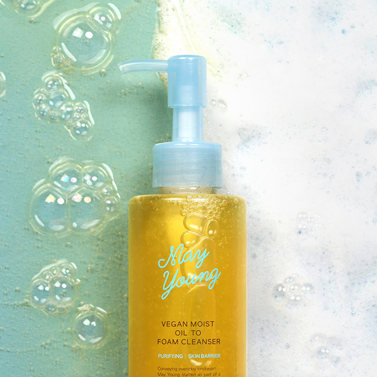 May Young Vegan Moist Oil To Foam Cleanser 195ml