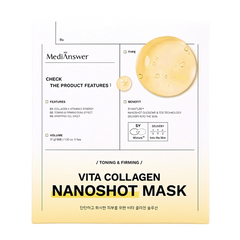 VITA COLLAGEN NANOSHOT MASK プランエス MediAnswer Vita Collagen Nano Shot Mask 37g * 5ea | DODO