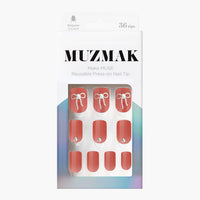 MUZMAK Nail Tips 36pcs #Mercury(Regular Square)