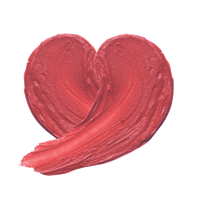 A 5g tube of Merry Monde Cherry Heart Mega Tint, offering a bright cherry tint for a playful and vibrant makeup look.