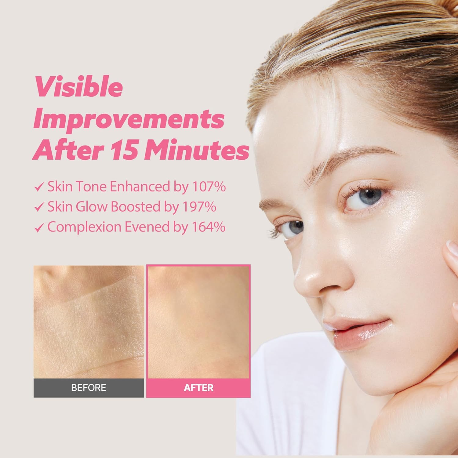 Milk Touch Plum Pink Glutathione Gentle Daily Brighting Mask 330G x 30 Hojas