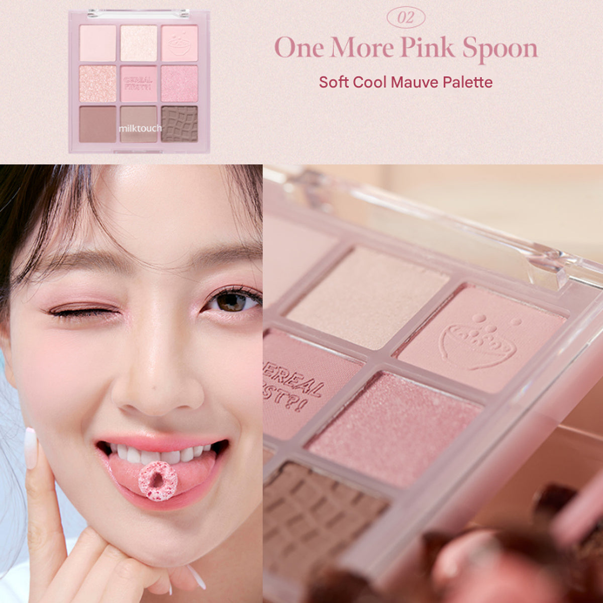 Milk Touch Tone On Shadow Palette 7.8g 3 colors