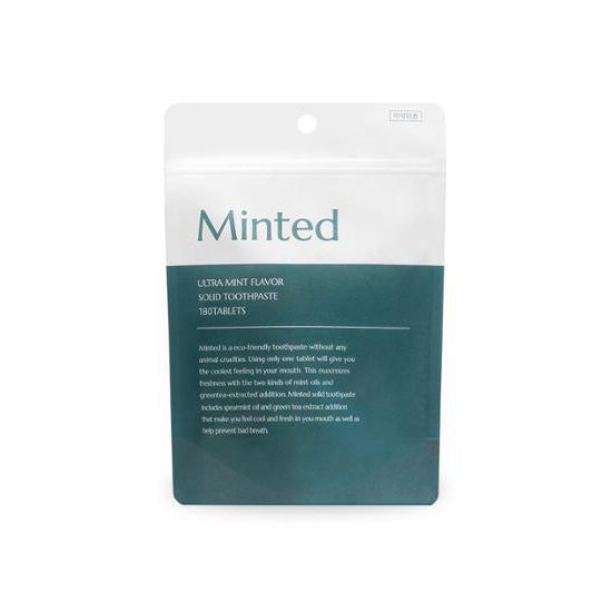 Minted Ultra Mint Flavor Solid Toothpaste 90 Tablets