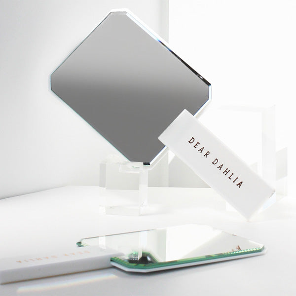DEAR DAHLIA Classic octagonal hand mirror 11.5cm (D) x 25cm (W)