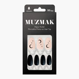 MUZMAK Nail Tips 36pcs #Moon Night(Almond)